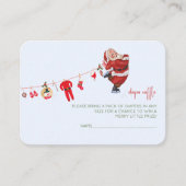 Merry Little Christmas Winter Baby shower Boeken Informatiekaartje (Voorkant)