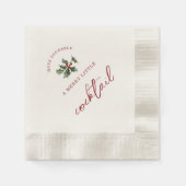 Merry Little Cocktail Christmas Napkins Servet (Voorkant)