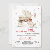 Merry Little Crest Baby shower Kaart (Voorkant)