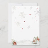 Merry Little Crest Baby shower Kaart (Achterkant)