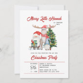 Merry Little Cute Kinder Kerstfeest Party Kaart (Voorkant)