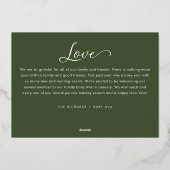 Merry Little Everything Baby on Way Foto Folie Feestdagenkaart (Achterkant)