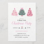 Merry Little Girls Night Christmas Party Kaart (Voorkant)