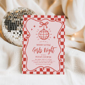 Merry Little Girls Night Kerstfeest Kaart