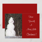 Merry Little Invitation Kaart (Voorkant / Achterkant)