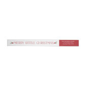 Merry Little kerst Return-adreslabel (Individueel)