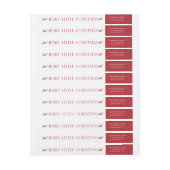 Merry Little kerst Return-adreslabel (Vel)