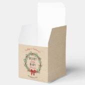 Merry Little KerstBaby shower Bedankdoosjes (Geopend)