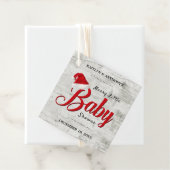 Merry Little KerstBaby shower Bedankjes Labels (In situ)