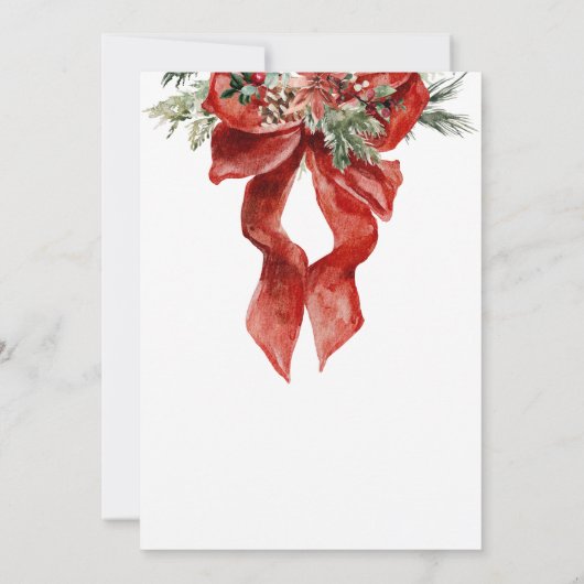 Merry Little KerstBaby shower Kaart (Achterkant)