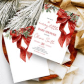 Merry Little KerstBaby shower Kaart