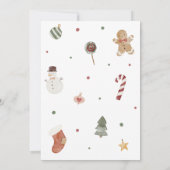 Merry Little KerstBaby shower Kaart (Achterkant)