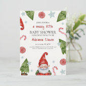 Merry Little KerstBaby shower Kaart (Staand voorkant)