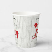 Merry Little KerstBaby shower Papieren Bekers (Rechts)