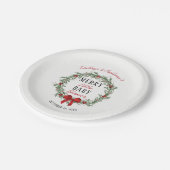 Merry Little KerstBaby shower Papieren Bordje (Gekanteld)