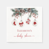 Merry Little KerstBaby shower Servet (Voorkant)