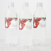 Merry Little KerstBaby shower Waterfles Etiket (Flessen)