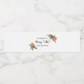 Merry Little KerstBaby shower Waterfles Etiket (Enkel label)