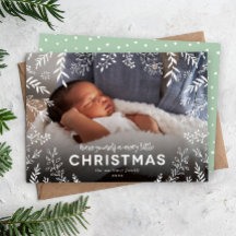 Merry Little KerstBotanical Overlay Foto