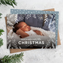 Merry Little KerstBotanical Overlay Foto