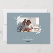 Merry Little KerstBotanical Overlay Foto Feestdagenkaart (Achterkant)