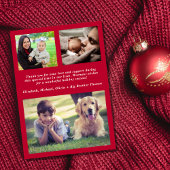 Merry Little Kerstfeest 4 Foto Birth Aankondiging