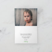 Merry Little Kerstfeestday Foto Bedankkaart (Binnen)