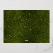 Merry Little Kerstfoto Folie Feestdagenkaart (Achterkant)