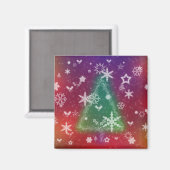 Merry Little KerstMagnet Magneet (Voorkant / Achterkant)