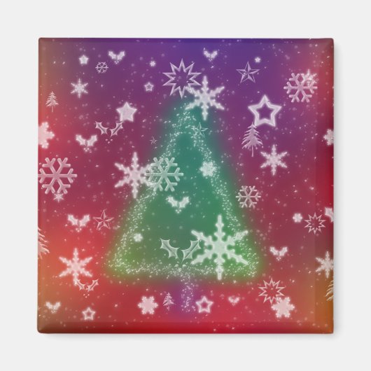 Merry Little KerstMagnet Magneet (Voorkant)