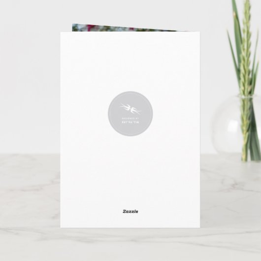 Merry Little Kerstmis Modern Typografie Foto Feestdagen Kaart (Achterkant)