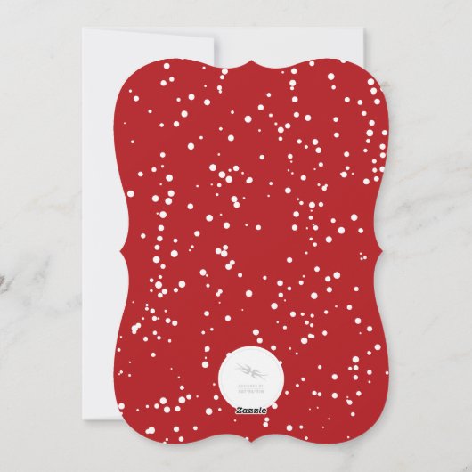 Merry Little Kerstmis Modern Typografie Foto Feestdagenkaart (Achterkant)