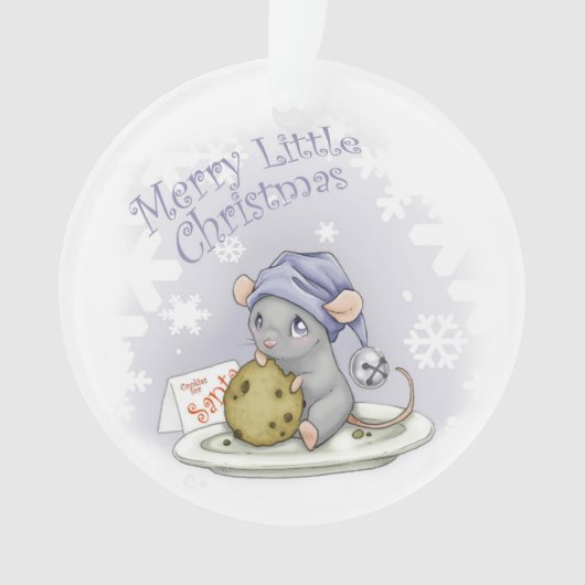 Merry Little Kerstmis Mouse Ornament (voorkant)