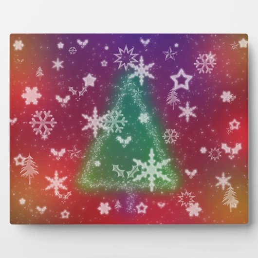 Merry Little KerstPlaque Fotoplaat (Voorkant)