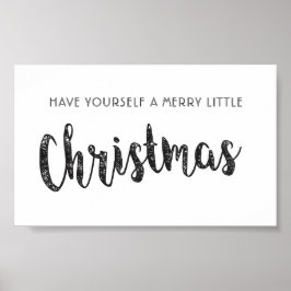 Merry Little KerstPoster Poster