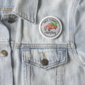 Merry Little KerstRed Truck Button (In situ)