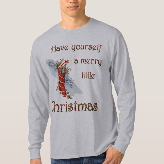 Merry Little Kerststopking T-shirt (Voorkant)