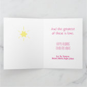 Merry Little KerstTree Hot Pink Simple Cute Kaart (Binnen)