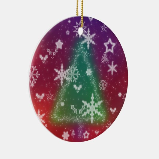 Merry Little Kerstversier Keramisch Ornament (Rechts)