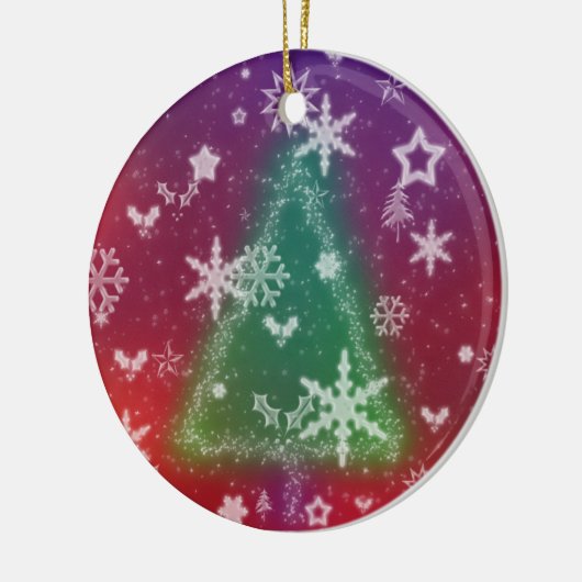 Merry Little Kerstversier Keramisch Ornament (Links)