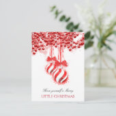 Merry Little kerstWaterverf Splash Briefkaart (Staand voorkant)