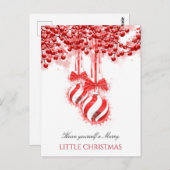 Merry Little kerstWaterverf Splash Briefkaart (Voorkant / Achterkant)