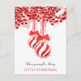 Merry Little kerstWaterverf Splash Briefkaart