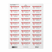 Merry Little kerstWaterverf Splash Etiket (Full Sheet)