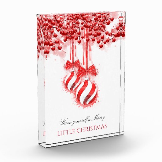 Merry Little kerstWaterverf Splash Fotoblokken (Links)