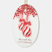 Merry Little kerstWaterverf Splash Keramisch Ornament (Links)