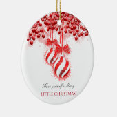 Merry Little kerstWaterverf Splash Keramisch Ornament (Rechts)