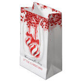 Merry Little kerstWaterverf Splash Klein Cadeauzakje (Voorkant Gekanteld)