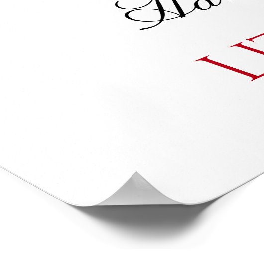 Merry Little kerstWaterverf Splash Poster (Hoek)