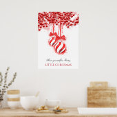 Merry Little kerstWaterverf Splash Poster (Keuken)